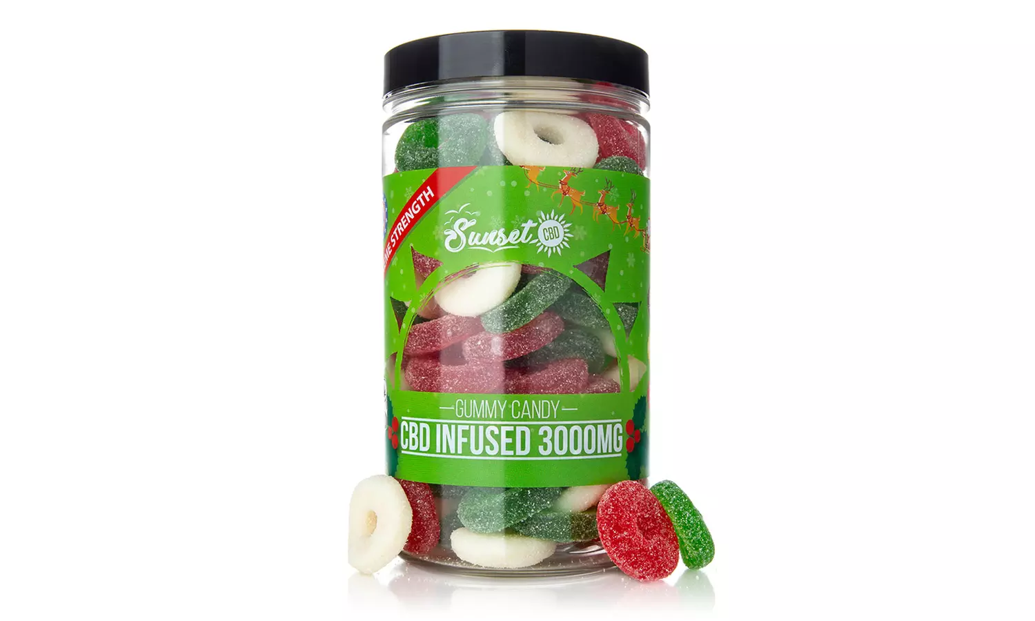 Holiday Limited Edition CBD Infused Mixed Flavored Gummy Rings - Second Medium