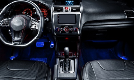 Éclairage d'intérieur de voiture avec télécommande et adaptateur secteur 5v
