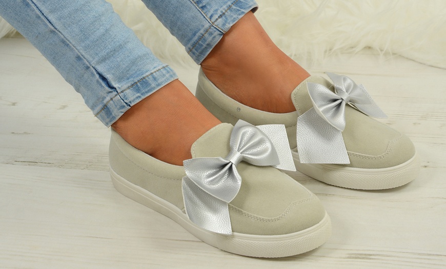 Image 6: Women's Bow Sneakers