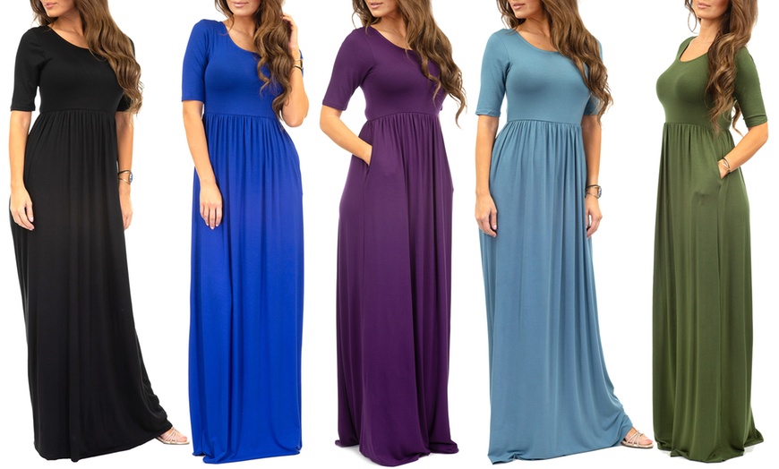 plus size maxi dresses with pockets