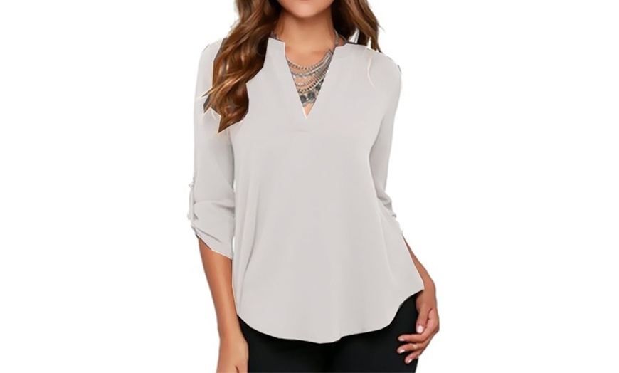 Image 5: Women's V-Neck Blouse