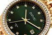 August Steiner Women's Crystal Stainless Steel Bracelet Watch - Second Medium