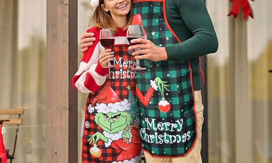 Image 2: Christmas Kitchen Cooking Apron