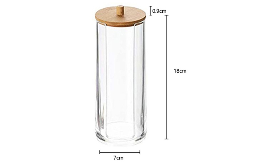 Image 13: Clear storage containers with Bamboo lids