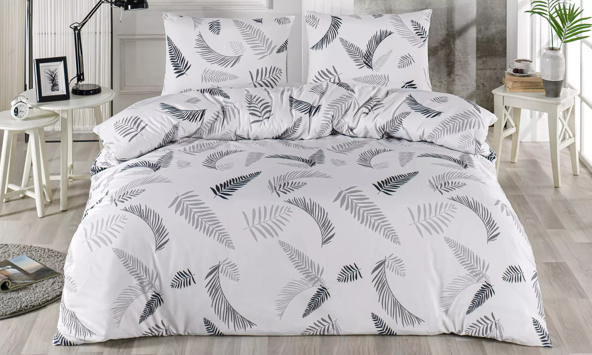 Juego de funda nórdica y 2 fundas de almohada para cama doble