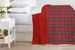 Couverture à motifs tartan avec polaire, dimensions et coloris au choix - Second Medium