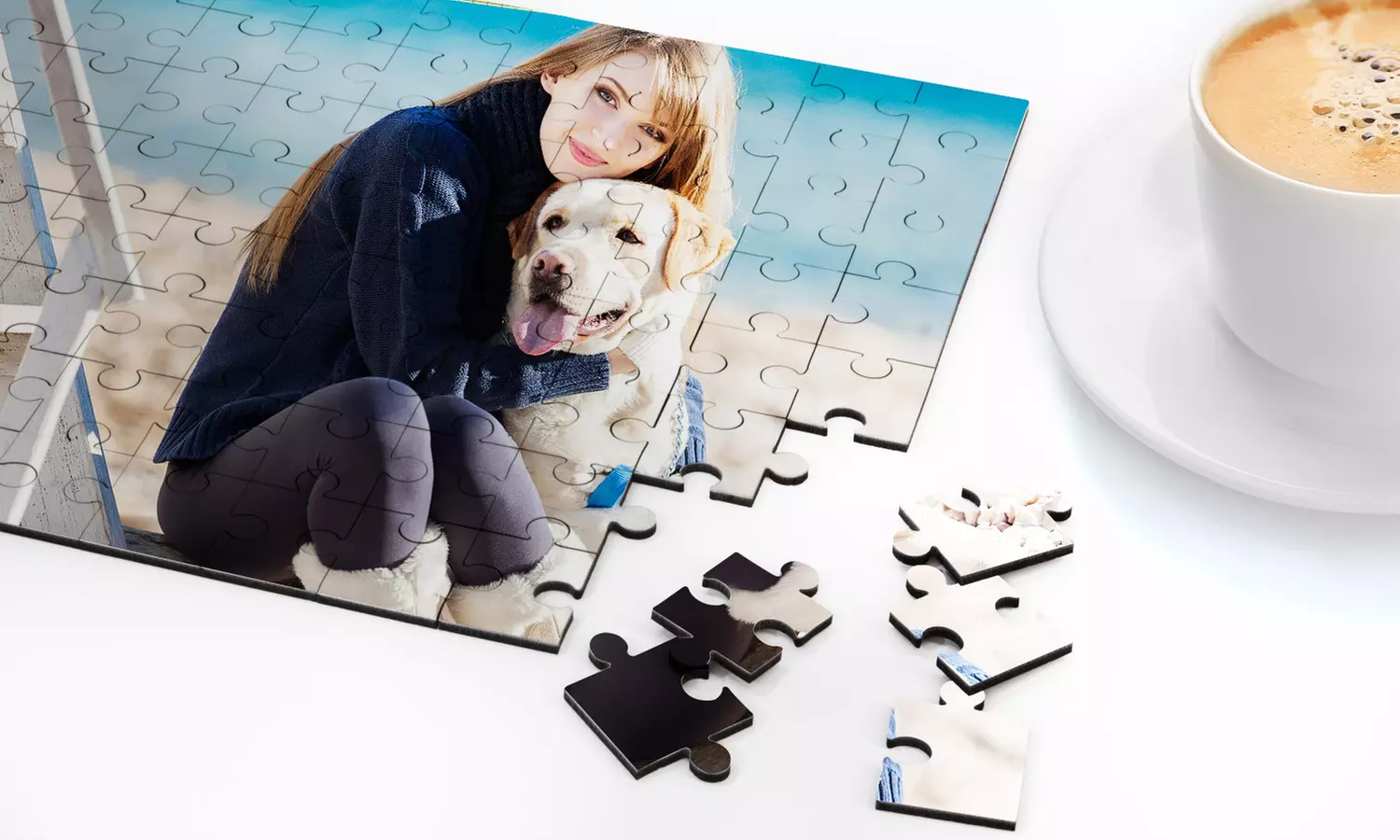 Custom Wood Photo Puzzles (Up to 84% Off) from $9–$59 in sizes 5”x7”, 10”x7” & 10”x14” by Printerpix - Primary Image