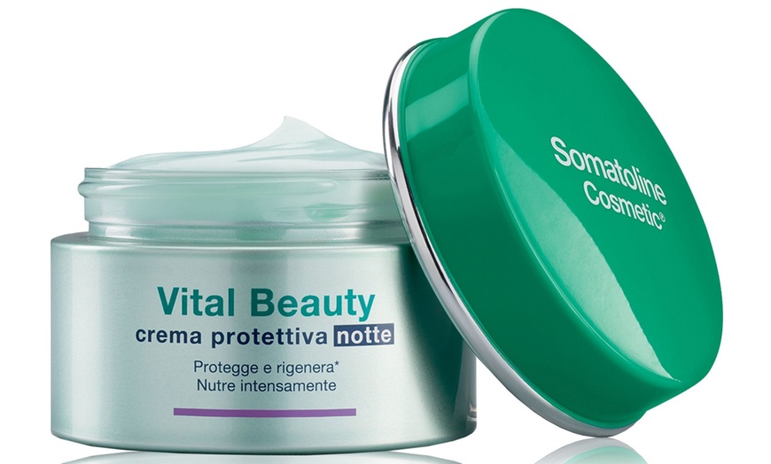 Image 1: Fino a 4 creme protettive viso notte vital beauty Somatoline