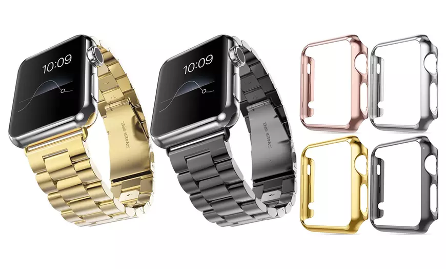 Image 1: Roestvrijstalen armband voor Apple Watch