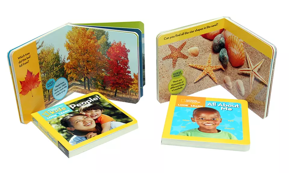 National Geographic Little Kids Look & Learn Book Set (4-Piece) - Second Medium