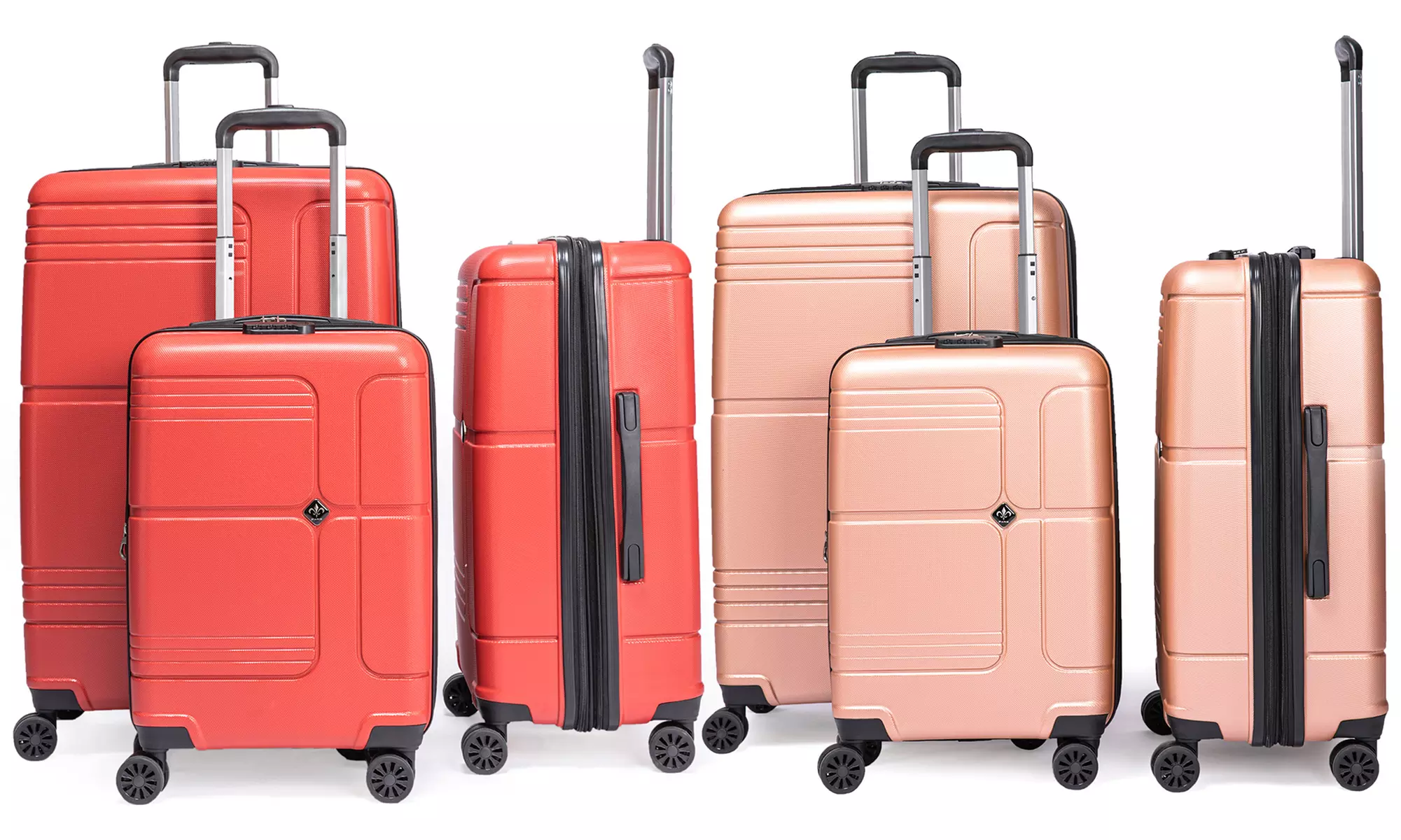 Set 3 valises extensibles en ABS, 8 roues, 360 °C de la marque Lys, coloris au choix, livraison offerte - Primary Image