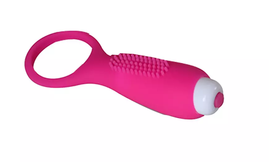 Image 7: Men's Vibrating Penis Rabbit Ring