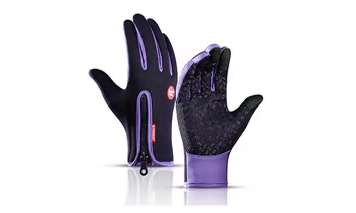 Touchscreen handschoenen met rits