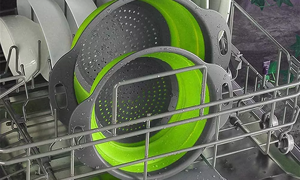 1 of 2 opvouwbare vergieten