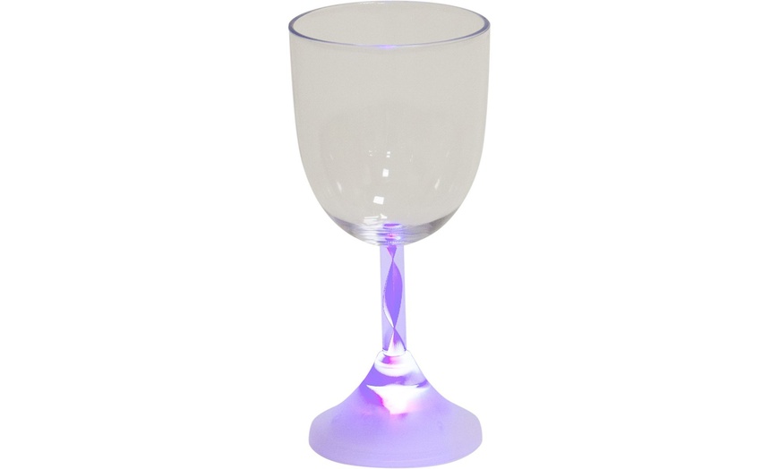 Image 3: Colour Changing LED Wine Glasses