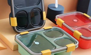 Portable Microwaveable Lunch Box with Cutlery