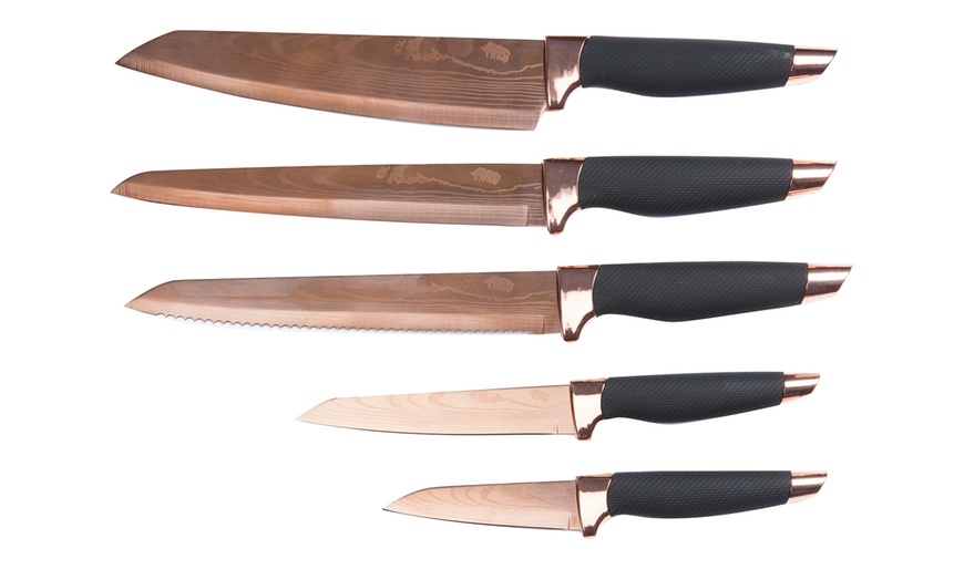 Image 11: Tower Five-Piece Knife Set