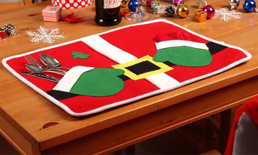 Image 1: Christmas Table Place Mats