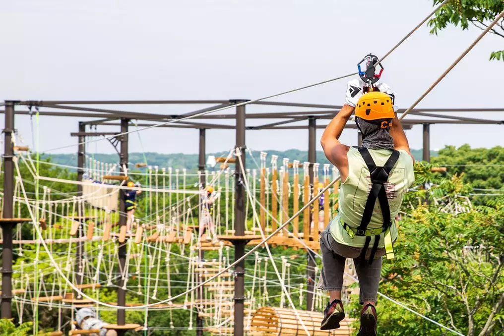 Climb and Zipline or Explorer Day Pass for One Person at The Forge: Lemont Quarries (Up to 27% Off) - Second Medium
