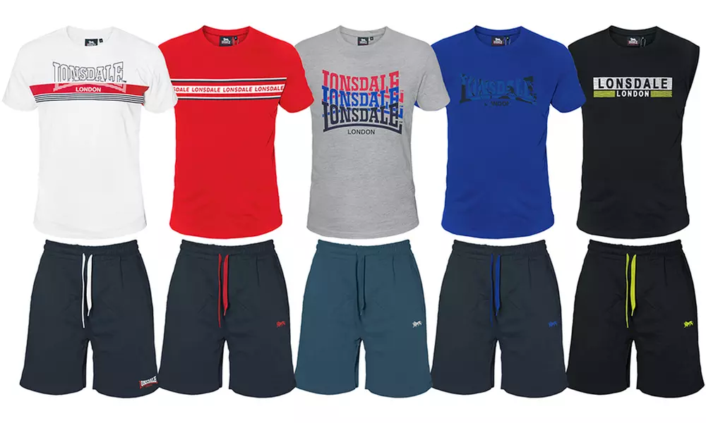 Completo uomo corto Lonsdale in cotone