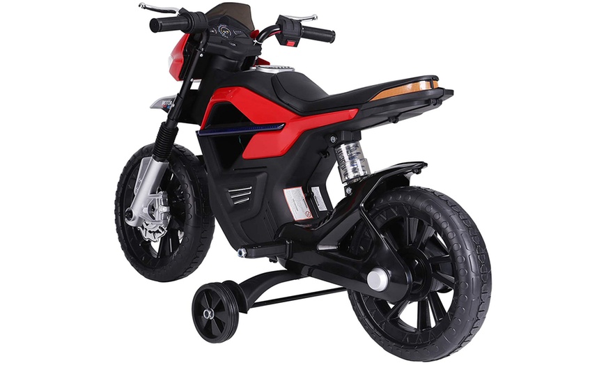 Image 10: HomCom Kids' Ride-On Motorcycle