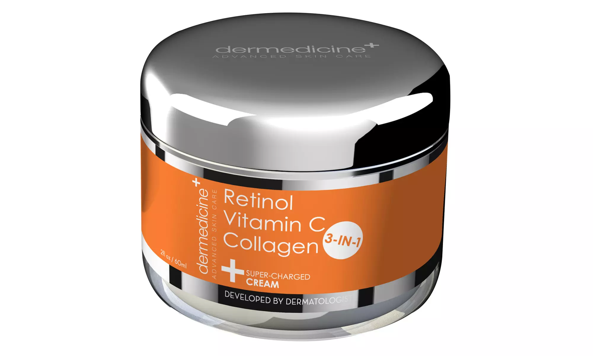 Dermedicine 3-in-1 Cream w/ Retinol, Vitamin C and Collagen (Professional Size) - Primary Image