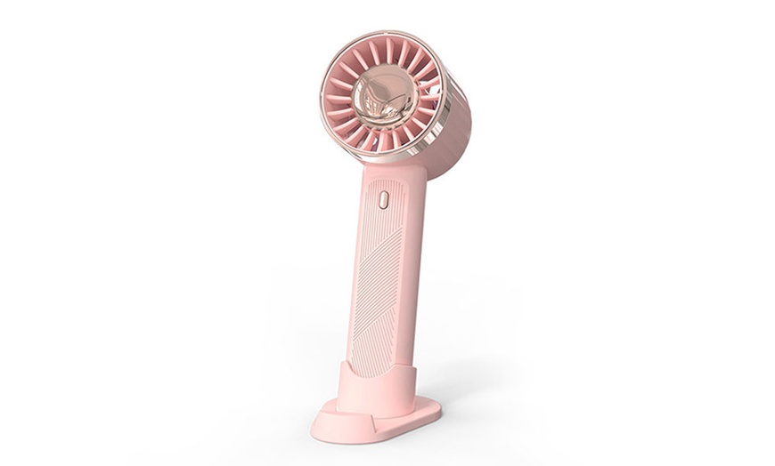 Image 7: Handheld USB Portable Metallic Mini Fan