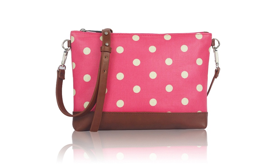 Image 2:  Printed Canvas Cross-Body Bags