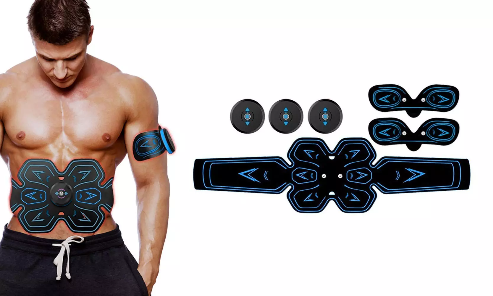 Elettrostimolatori EMS in silicone per addominali - Primary Image