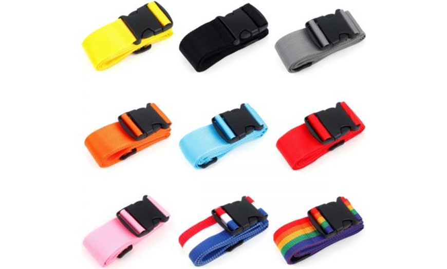 Image 2: Five-Pack of Buckle Luggage Straps