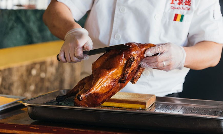 Image 2: Peking Duck Banquet + Wine for 2 