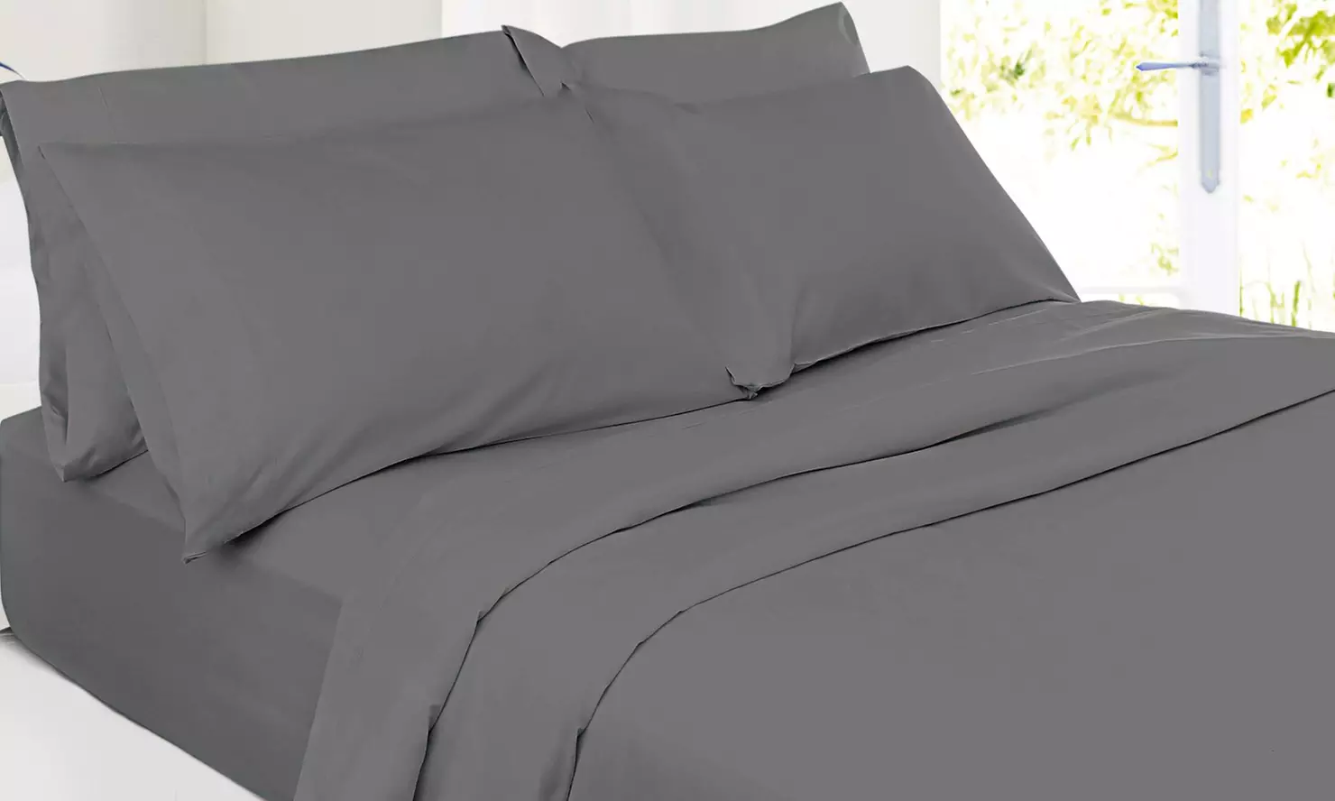 Nestl 7 Piece Split King Bed Sheet Set - Extra Deep Pocket Split King Sheet Set