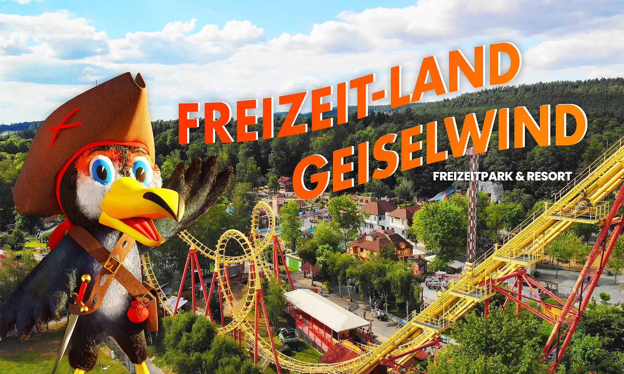 "1x zahlen, 2x Freizeit-Land" – Tageskarte Freizeit-Land Geiselwind – Willkommen im Land voller Action, Fun & Abenteuer! - Primary Image