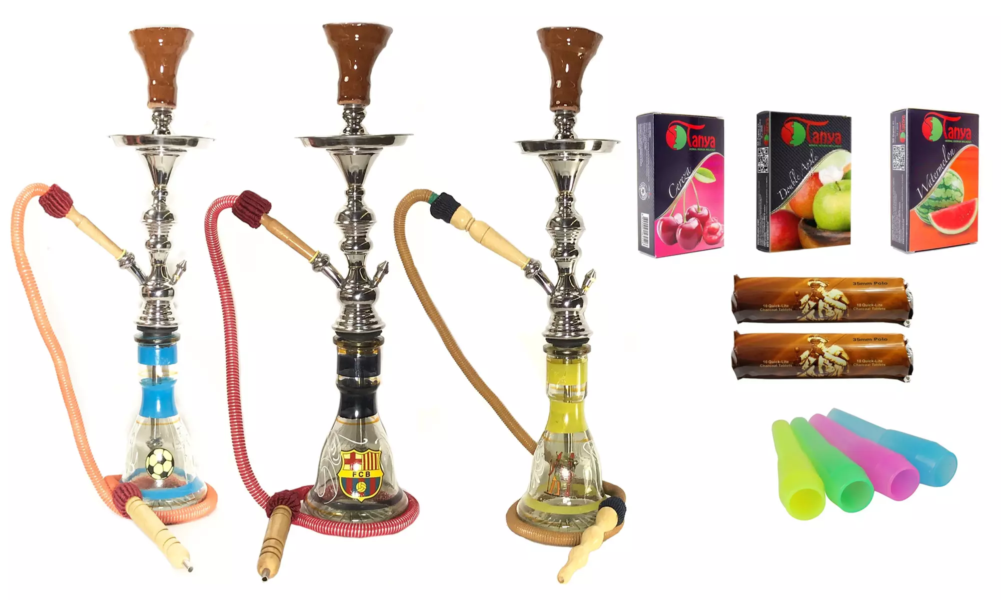 Handmade Stainless Steel Hookah Set (19-Piece) from Prime Hookah - Primary Image