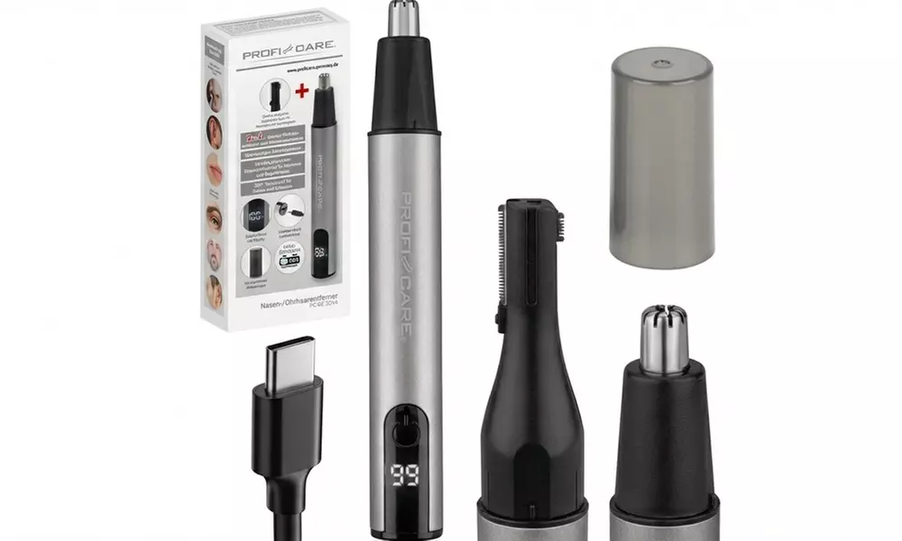 Cortador de pelo de la nariz/orejas gris de Proficare