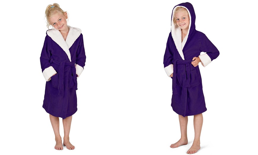 Image 3: Kids' Hooded Dressing Gown