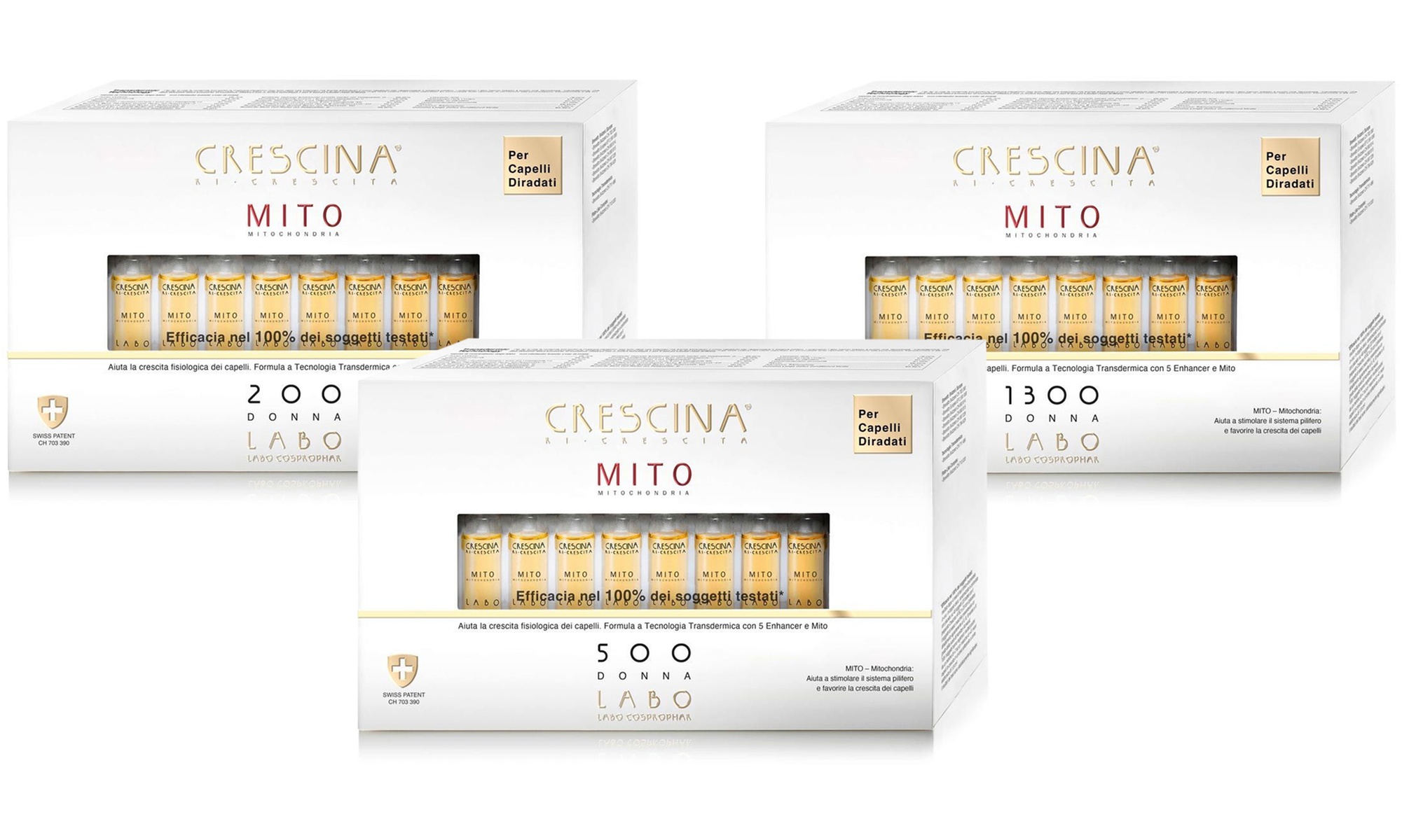 20 o 40 fiale anticaduta Crescina Transdermic Ri-Crescita HB 177