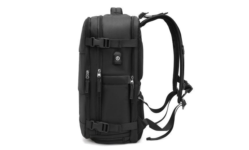 Image 16: 25L Multi-Functional Laptop Bag with USB Port and Shoe Compartment