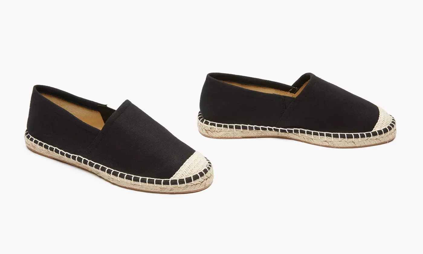 Olive Street Women's Slip-On Canvas Espadrille Flats (Size 6) - Primary Image