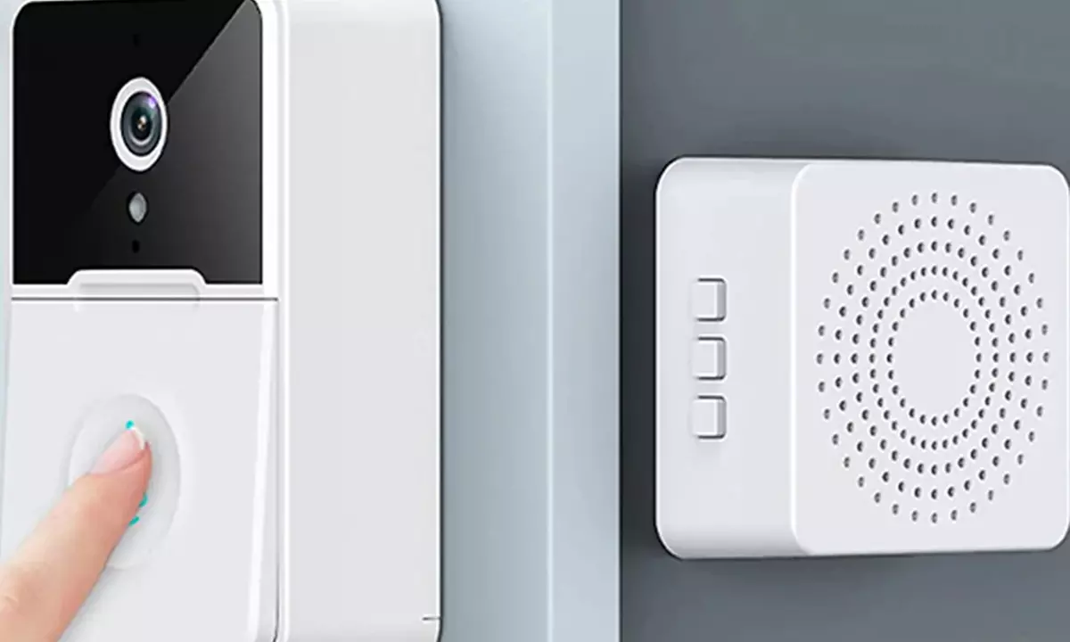 Drahtlose Nachtsicht-Türklingel mit Gong