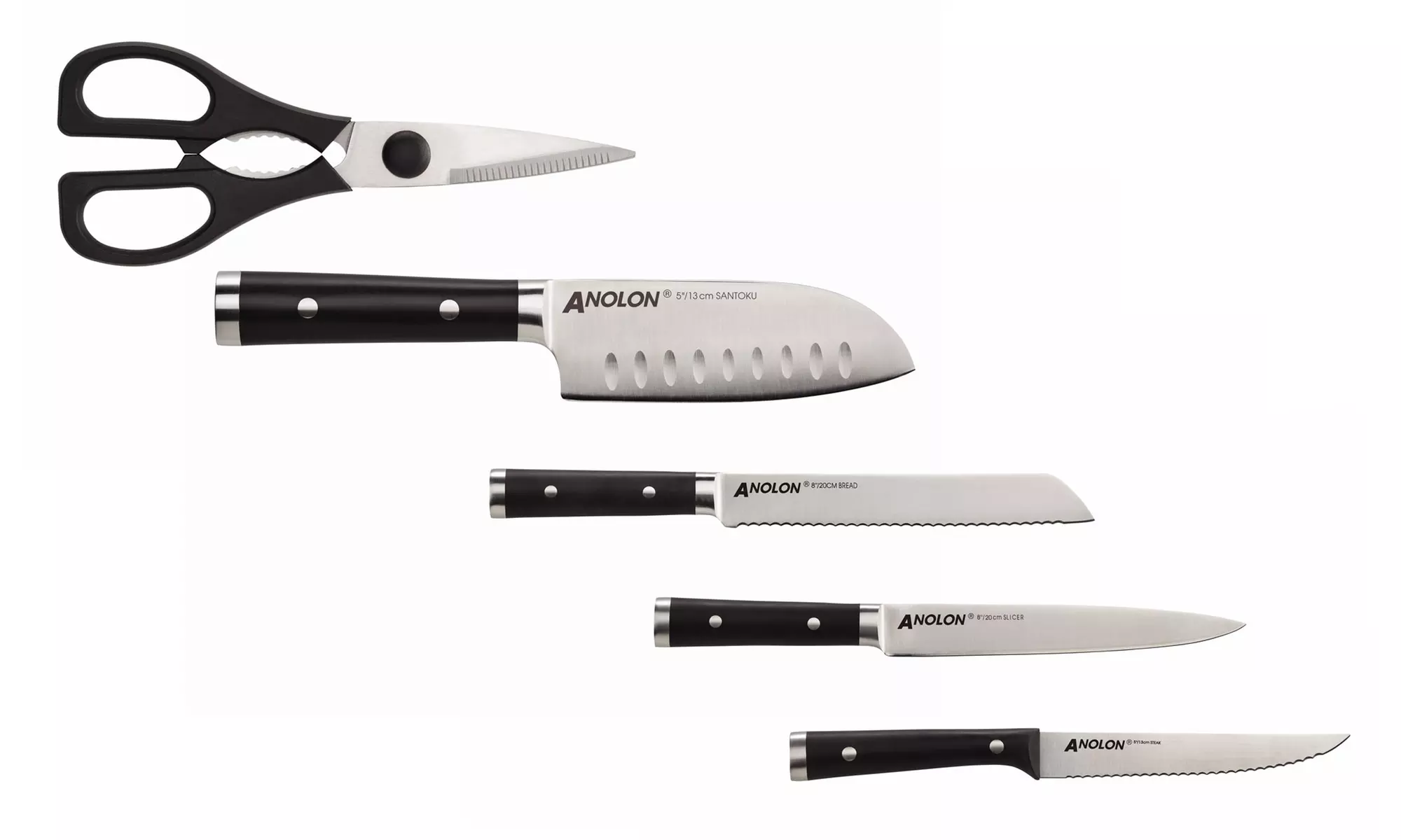 Anolon Stainless Steel Knife Set (17-Piece) - Primary Image
