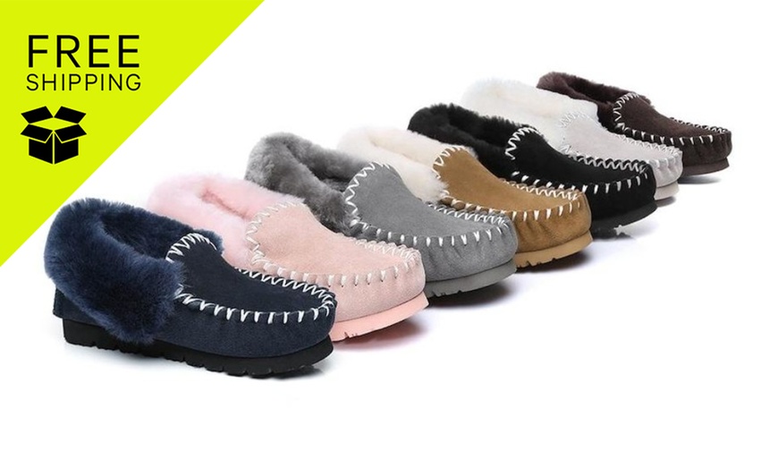 Image 1: Popo Moccasins Slipper Uggs