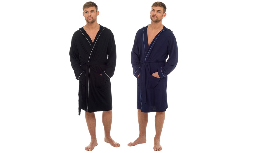 Image 3: Hooded Cotton Robe