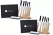 Izumi Ichiago 5-tlg. Chef- oder Santoku-Messer-Set aus High-Carbon-Edelstahl optional mit Magnetständer und Schleifstein - Second Medium