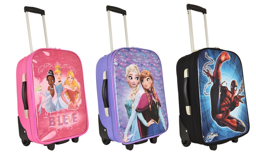 Image 1: Kids' Disney or Marvel Suitcases