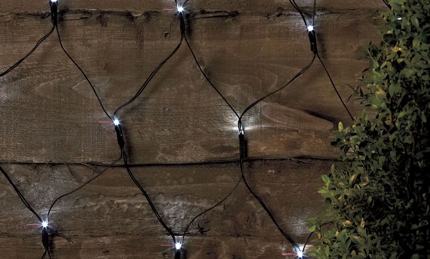 Image 3: LED Solar Netting Lights