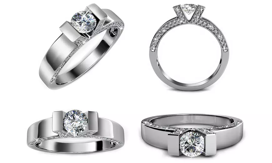Image 41: Selectie ringen met kristallen
