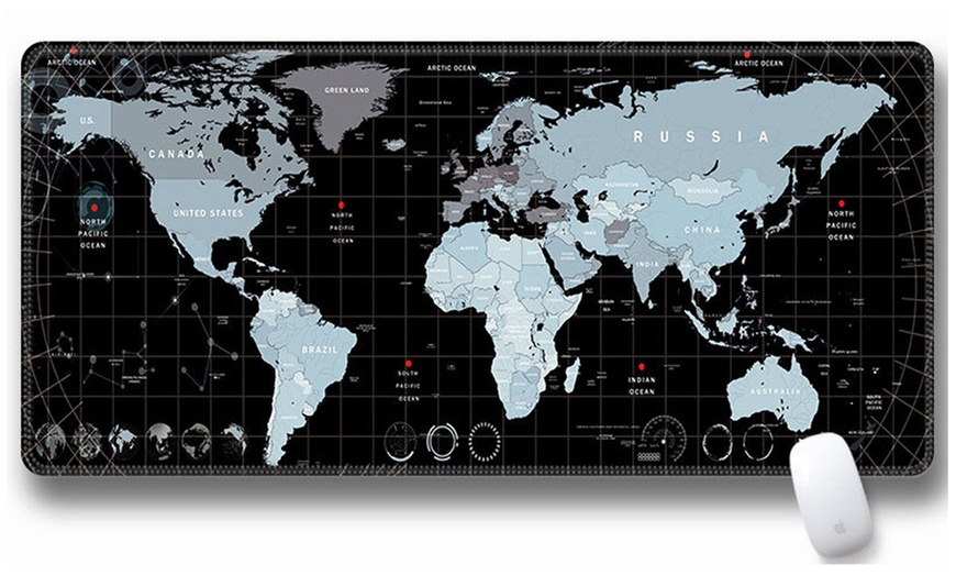 Image 5: One or Two World Map Full Desk coverage Mouse Pads