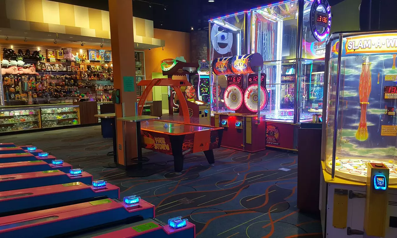 Bowling for Two, Four, or Six with Rental Shoes and $20.00 Arcade Card for Each Person at PINZ (Up to 63% Off) - Primary Image