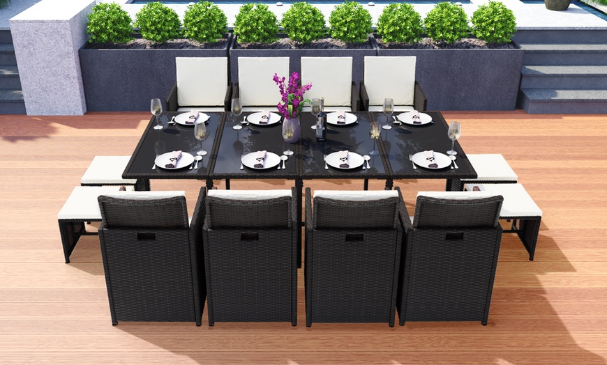 Image 16: Rattan Dining Cube Sets